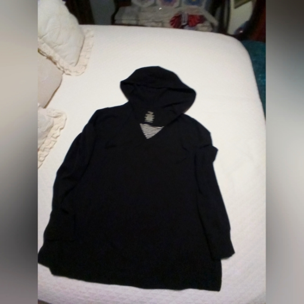Danskin Now black XL black warm-up top